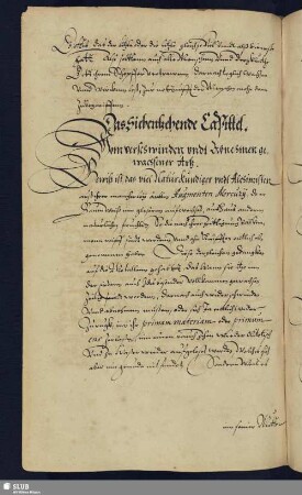 Das Siebentzehende Capittel. Vom verschwinden undt Abnehmen gewachsener Ärtz.