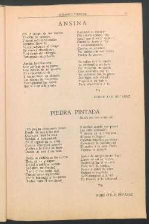 Piedra pintada : Desde las seis a las seis