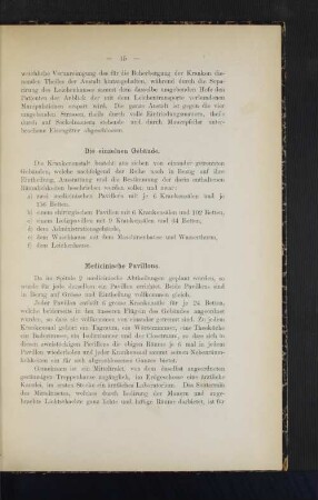 Medicinische Pavillons.