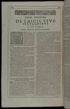 Liber Tertius, De Laicis, Sive Secularibus.
