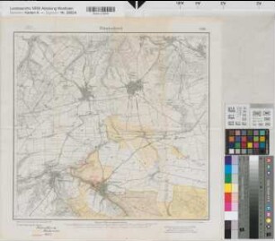 Fürstenberg (Wünnenberg) Allodial- und Fideikommißgut der Grafen v. Westphalen bei Fürstenberg um 1925 1 : 25 000 44,5 x 45,4 Einzeichnung in Meßtischblatt Fürstenberg Nr. 2513 Oberlandesgericht Hamm Nr. 6338