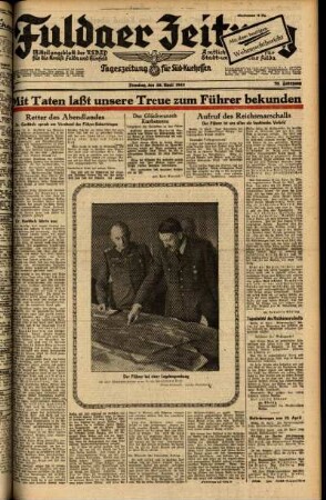 Ausgabe vom Dienstag, den 20. April 1943.