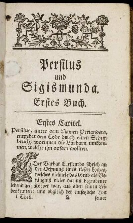 Erstes Capitel. - Fünftes Capitel.