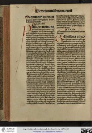 Et primo de decem milibus martyrum. CLXXVIII.