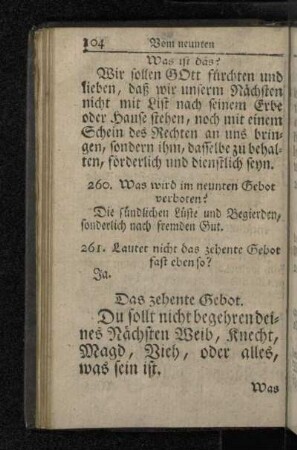 Das zehente Gebot.