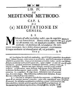 Lib. IV. De Meditandi Methodo