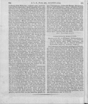 Fischer, A. C.: Kabinetsfrühstück eines Gefangenen. Bd. 1-2. Frankfurt am Main: Wilmans 1825