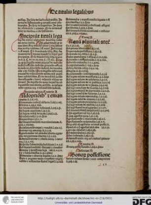 Incipiunt tituli legales secundum ordinem alphabeti diversorum voluminum iuris civilis...