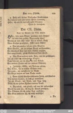 Der CII. Psalm.