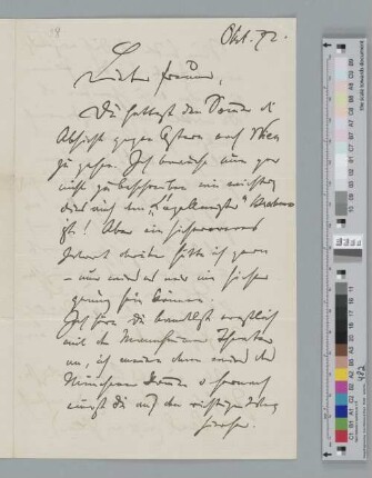 Brief an Julius Stockhausen