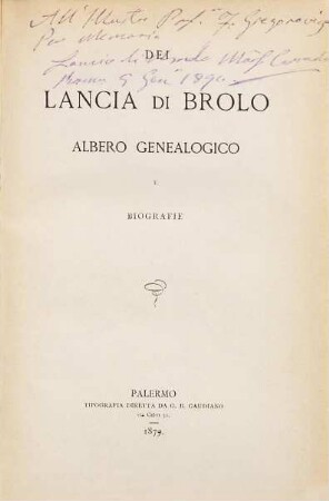Dei Lancia di Brolo albero genealogico e biografie
