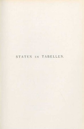 Staten en tabellen