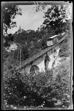 Österreich, Innsbruck. Standseilbahn (Hungerburgbahn) zur Hungerburg