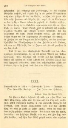 XXXI. Bauernhäuser in Akita. - ...