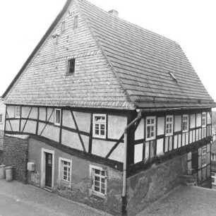 Colditz, Schloßgasse 4. Wohnhaus. Eckansicht