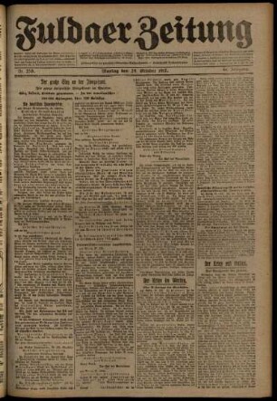 Ausgabe vom Montag, den 29. Oktober 1917.