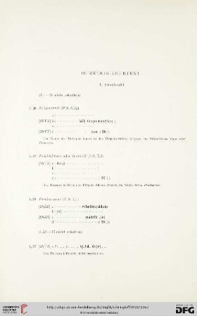 Text, III. Metrik-Lehrtext, 1. Abschnitt
