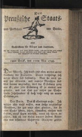 19tes Stück, den 12ten Mai 1798