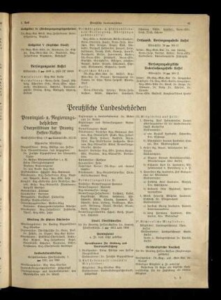 Preußische Landesbehörden
