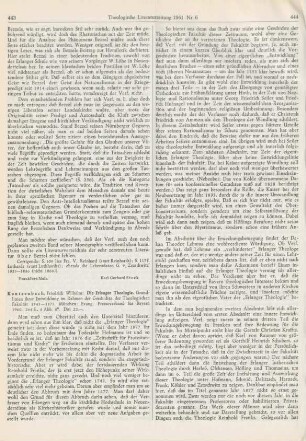 443-445 [Rezension] Kantzenbach, Friedrich Wilhelm, Die Erlanger Theologie