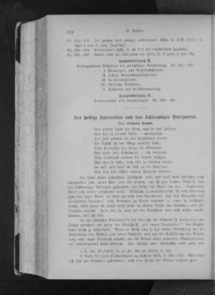 Der heilige Laurentius und das Schleswiger Petriportal.