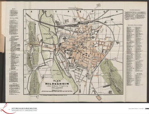 Plan von Hildesheim nebst nächster Umgebung.