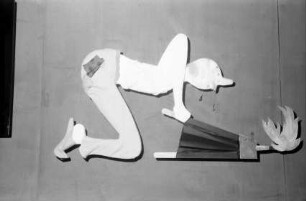 Basel: Brown Boveri, Figuren am Stand
