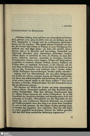 1. Kapitel. Zinzendorf In Dresden