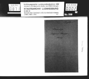 Suizidstatistik für die Oberämter des Jagstkreises