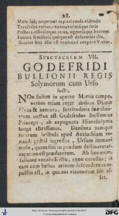 Spectaculum VII.