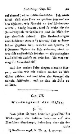 Cap. III. Wirkungsart der Gifte.