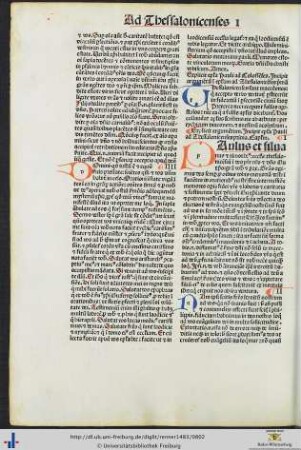 Argumentum in epistolam ad Thessalonicenses primam