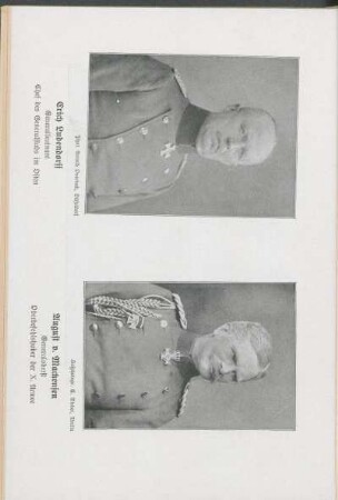 Erich Ludendoff Generalleutnant; August v. Mackensen Generaloberst