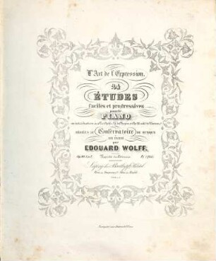 L' art de l'expression : 24 études faciles et progressives pour le piano ; op. 90, 1