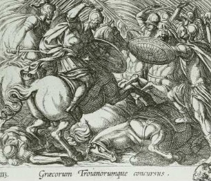 Kampf der Griechen und Troianer