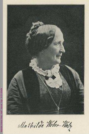 Porträt von Mathilde Weber-Walz
