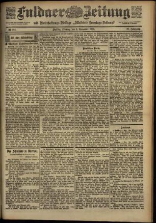 Ausgabe vom Montag, den 05. November 1900.
