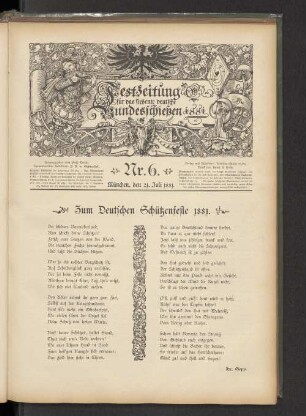 Nr. 6. München, den 21. Juli 1881.