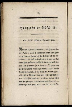Fünfzehnter Abschnitt.
