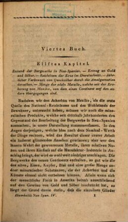 Versuch über den politischen Zustand des Königreichs Neu-Spanien : enthaltend Untersuchungen über die Geographie des Landes ..., 4