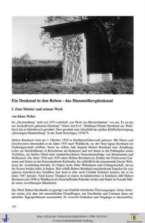 Ein Denkmal in den Reben - das Hummelbergdenkmal