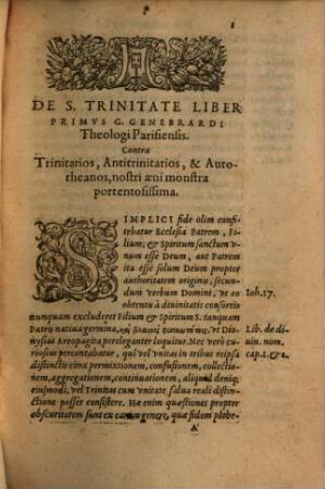 De Sancta trinitate : libri III.
