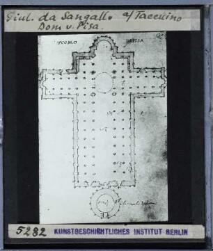 Pisa, Dom,(Grundrisszeichnung)