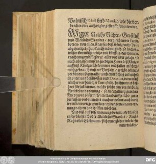 Polnisch Edict vnd Mandat, wie der verbrecher auffwigler gestrafft sollen werden.