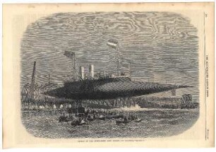 Launch of the steam-yacht "Ross Winans" at Millwall