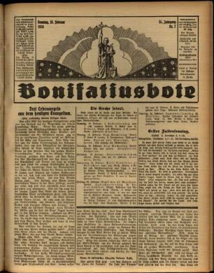 Ausgabe vom Sonntag, den 18. Februar 1934.