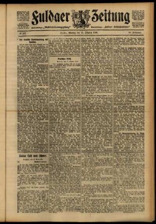 Ausgabe vom Montag, den 15. Oktober 1906.