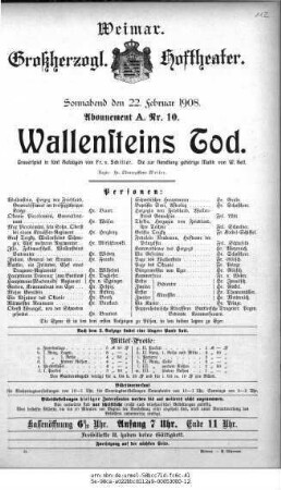 Wallensteins Tod