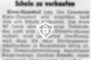 Schule zu verkaufen