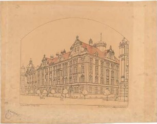 Pfann, Paul; München, Prinzregentenstr. 8; Haus Hartl - Perspektive